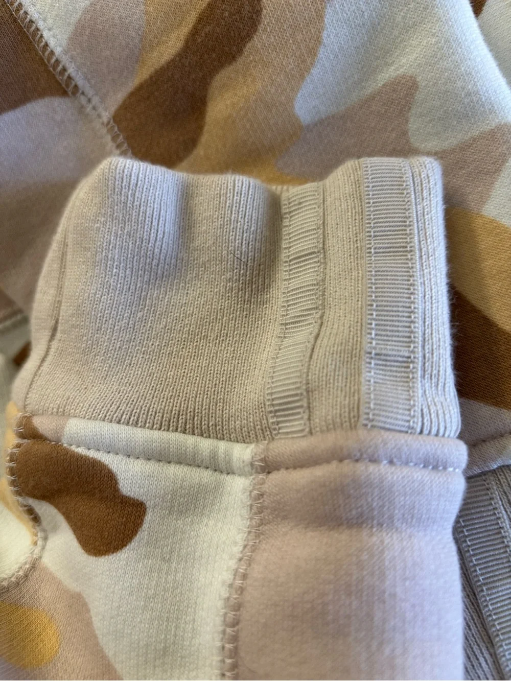ADIDAS Brown and Tan Camouflage Sweatshirt
